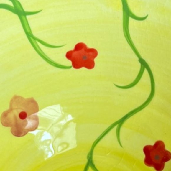 HTF! Kimberly Hodgen Cupcakes and Cartwheels Bowl & Plate Floral Scalloped READ - Picture 14 of 16